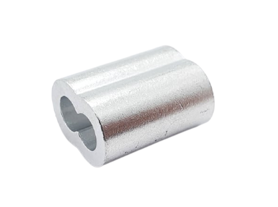 Aluminum Swage Sleeves for 1/4" Wire Rope Cable: 50, 100 pcs