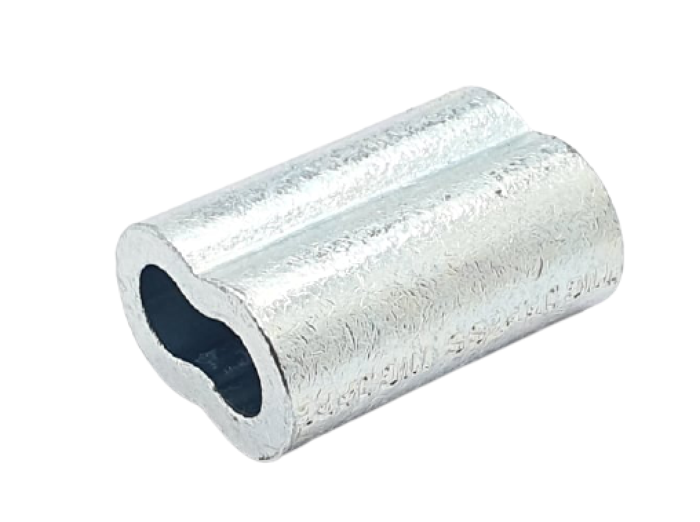 Zinc Plated Copper Swage Crimp Sleeves for Wire Rope Cable 3/16"