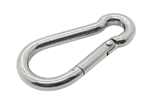 T316 Stainless Steel Carabiner Clip Snap Hook Spring Karabiner Carrabin Carbine