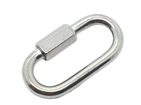 T316 Stainless Steel Carabiner Quick link Strap Connector Chain Repair Shackle D 5/16"