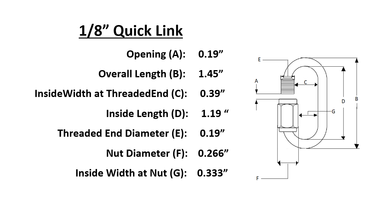 Carabiner Quick link Strap Connector Steel Chain Repair Shackle D Shape