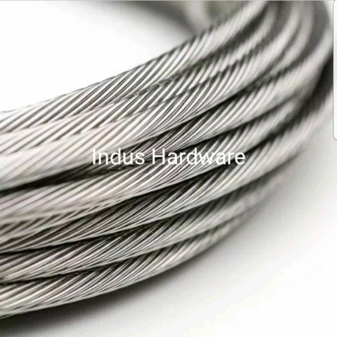 316 Stainless Steel Wire Rope, 3/16", 7x7 – indushardware