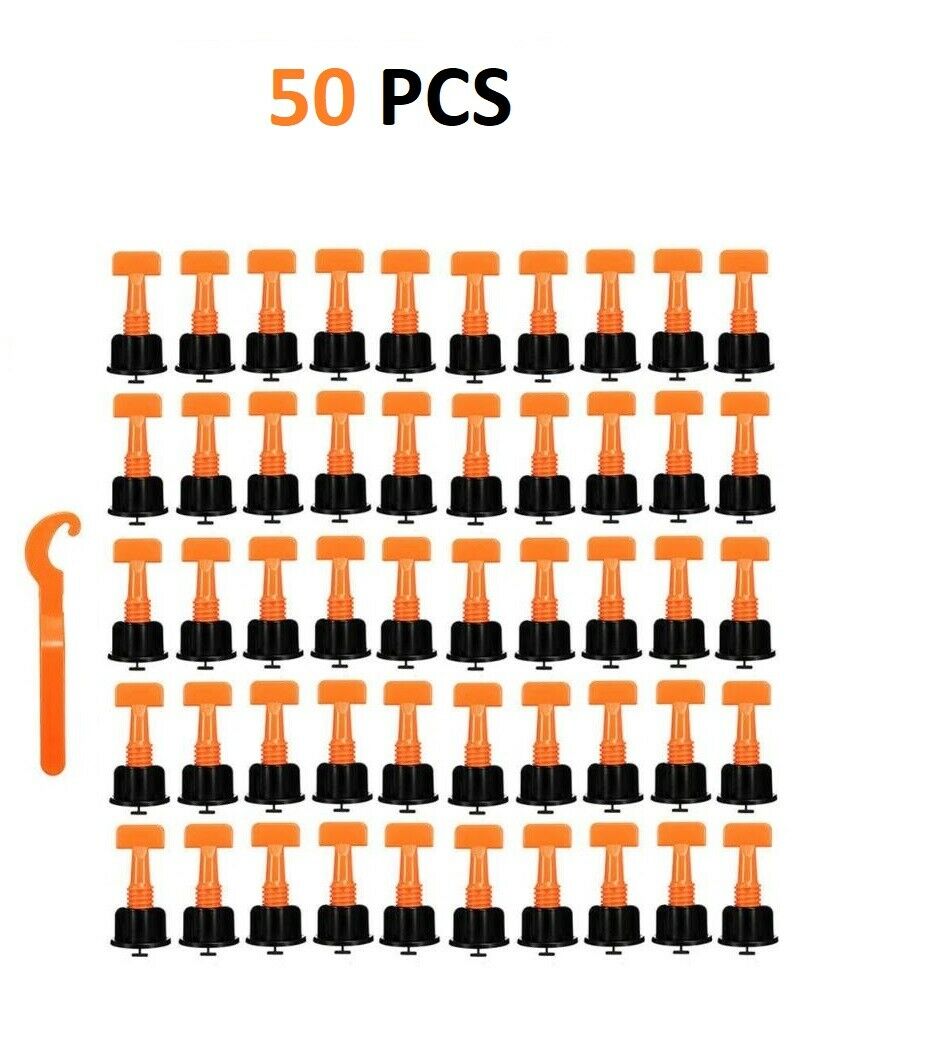 Reusable Flat Ceramic T-Lock Locator Spacer Tools TILE LEVELING SYSTEM