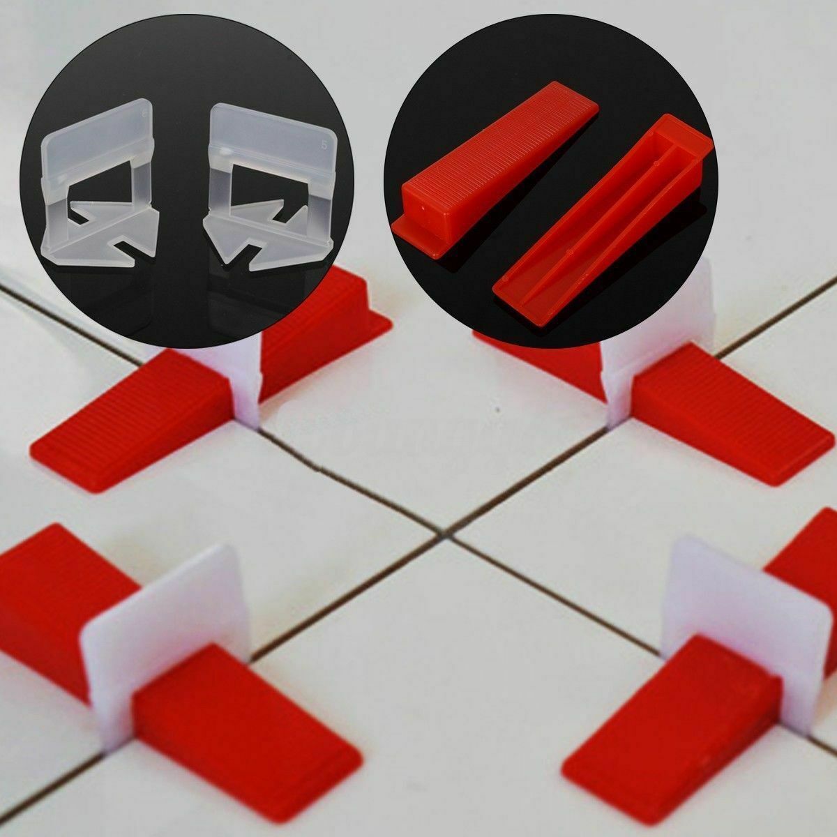 Clip Tile Leveling System Kit Floor Wall Tile Spacer Tiling Tool