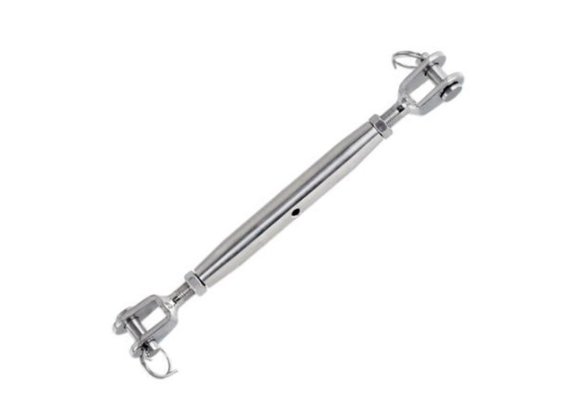 Marine Grade T316 Stainless Steel Jaw/Jaw Closed Body Turnbuckles 3/16"