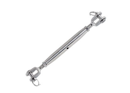 Marine Grade T316 Stainless Steel Jaw/Jaw Closed Body Turnbuckles 3/16"