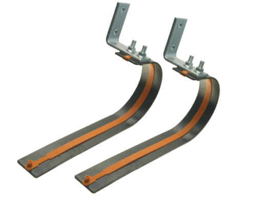 Garage Door Leaf Bumper Spring with Brackets Kit-PAIR