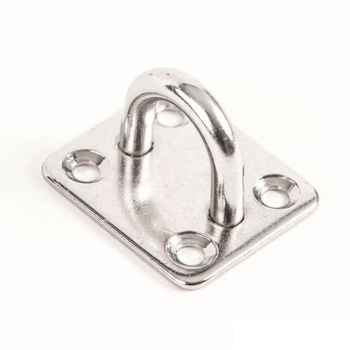 T316 Stainless Steel EYE PLATE - SQUARE - 5 MM / 3/16"